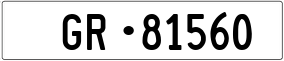 Truck License Plate